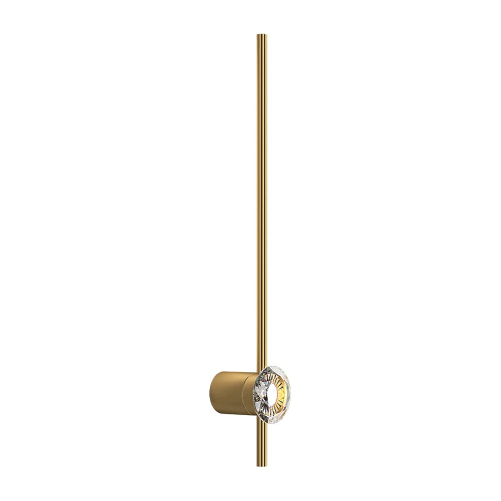 HPTHLY Chandelier Led Long Bedside Wall Lamp Brass Strip Wall Light With Acrylic Shade Wall Sconces Minimalist Crystal Decorative Lighting Kit Minimalist,80(100Cm)