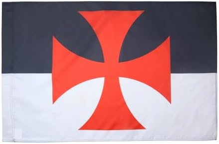 AZ FLAG Templar Baussant Flag 3x5 ft 100D Polyester Pole Sleeve image 5
