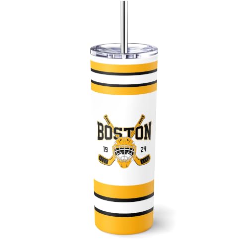 Image of ANTKING Boston Tumbler 20oz Travel Mug Custom Name Number Gifts | Stainless Steel Insulated Coffee Cup for Men Women