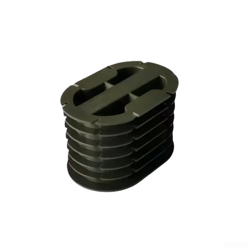 Caja organizadora de línea de pesca para 6 líderes de plástico resistente, sistema compacto de almacenamiento sin enredos, compartimentos grandes, color negro, ligero para uso en carpas y barcos al