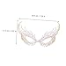Yardwe Rhinestone Alloy, Simple Fashion Party Face Decoration, Women’s Elegant Headgear for Masquerade Balls and Halloween Events Random Color