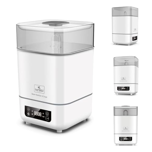 Lorelli Sterilisator und Trockner 2 in 1 Touchscreen-Display Messbecher, 2 Körbe weiß