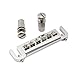 Musiclily Pro 52.5mm Badass Style Adjustable Wraparound Bridge Tailpiece for Epiphone Les Paul Junior LP SG Style Electric Guitar, Nickel
