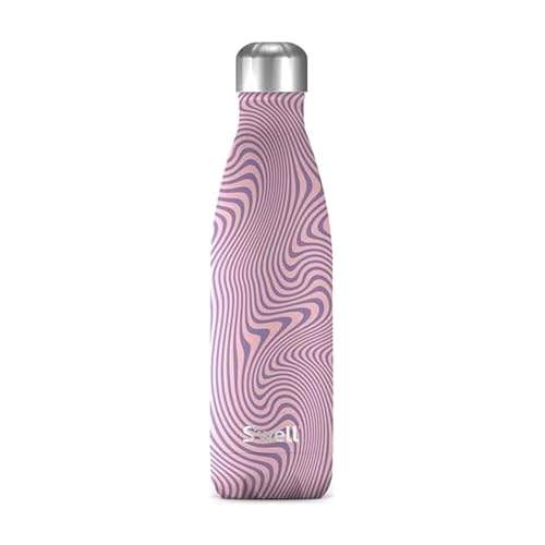 S'well Stainless Steel Water Bottle, 17oz, Lavender Swirl, Triple Layered Vacuum Insulated Containers Keeps Drinks Cold for 36 Hours and Hot for 18, BPA Free, Perfect for On the Go