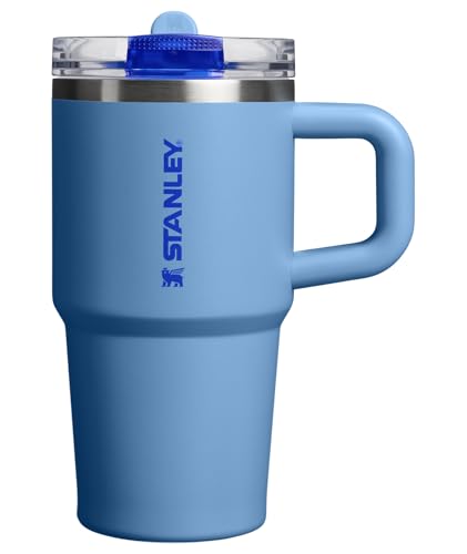 Image of STANLEY Quencher ProTour Flip Straw Tumbler with Leakproof Lid 20 oz | Built-In Straw & Handle | Cupholder Compatible for Travel | Insulated Stainless Steel Cup | BPA-Free | Blue Sky