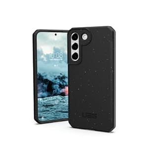 URBAN ARMOR GEAR UAG Designed for Samsung Galaxy S22 Case Black 100% Biodegradable, Compostable, Mindful Eco-Friendly Ultra Slim Outback Biodegradable Protective Cover, [6.1 inch Screen]