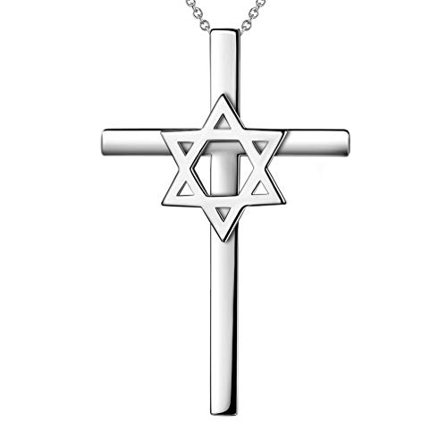 Star Of David Necklace for Women Men 925 Sterling Silver
