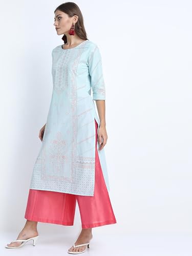 Image of Vishudh Women's Kurta | Comfortable Ethnic Wear for Daily Use | Lightweight & Breathable Indian Top