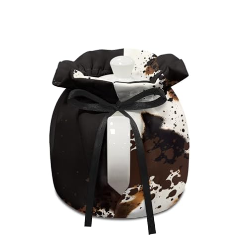 Image of Brown Cow Man Tea Cosy, Stain Resistant Teapot Cozy Breakfast Warmer Insulation and Keep Warm, Tea Kettle Cover for Home Kitchen Thanksgiving Decor