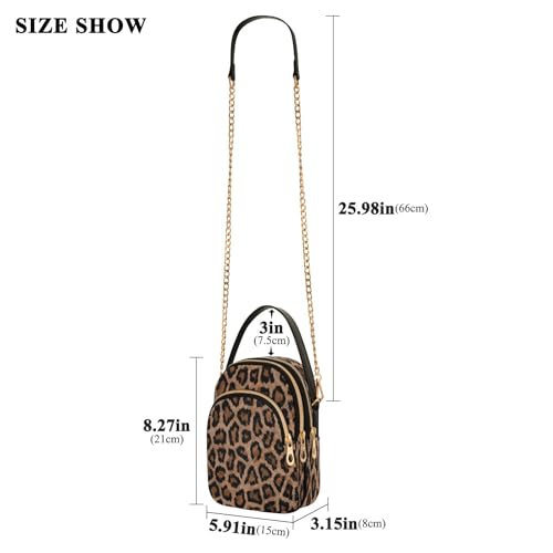 senya Pink Black Leopard Crossbody Handbags for Women Casual Leather Shoulder Phone Purse3