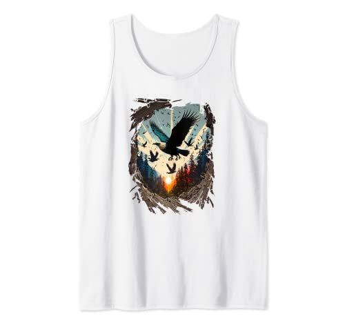 Majestic Eagle Astral Plane Abstract Nature Graphic Art Camiseta sin Mangas