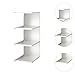 DimyFew Desk Bookshelf Display Stand 3 Tier Multifunction Space Saving Office Storage Rack Desktop Organizer for Office Home Desktop, White