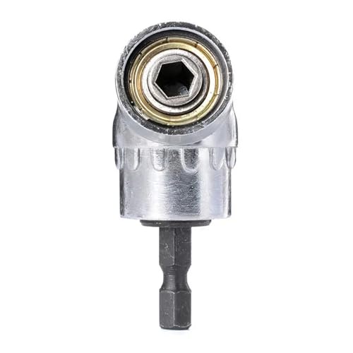 Adaptateur tournevis angle 105 degrés argenté pour embouts réglables de perçage