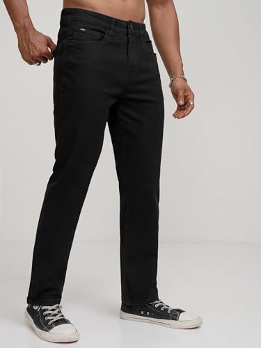 Image of Highlander Men Men's Straight Fit Jeans | Stretchable | Everyday Comfort & Style| Jeans for Man