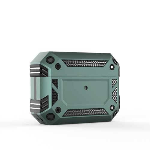 Coque AirPods Pro 3 2025 silicone rigide vert foncé étui antichoc