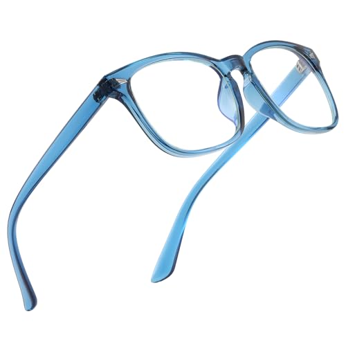 Jectieey Reading Glasses for Women Men - Blue Light Blocking UV Filter Readers, Anti Eyestrain Eyeglasses