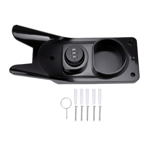 Soporte de pared para cargador EV bloqueable fabricado en plástico PC negro de alta resistencia 6