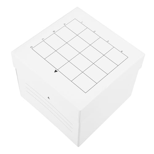 SEWACC Caja de Almacenamiento para Tubos Centrífugos de Papel Compartimentos Resistente Congelación para Preservación de Muestras Laboratorio