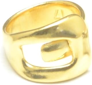Belt Buckle Ring - Gold Plated Belt Ring - Silver Gold Band Ring Adjustable - Chunky Ring - Thick Ring - Stackable Ring - Statement Ring
