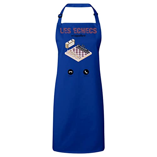 Tablier cuisine les échecs m'appellent cadeau idéal passion jeux de société