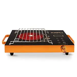 Kapli 2000W Infrared Cooktop Touch Panel | Energy Efficient, Safety Auto-Off & Overheat Protection | Compatible with All Utensils |Black,