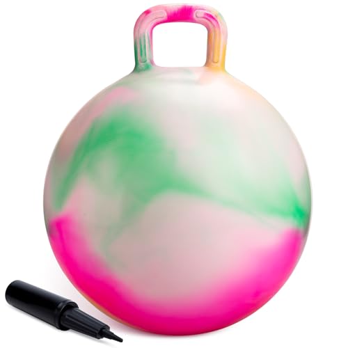 U&C Planet Balones Saltadores 55 cm Pelota de Salto para Niños 7 12 Pelota de Saltar Hinchable con Bomba Apto para Uso en Interiores y Exteriores Regalo Ideal