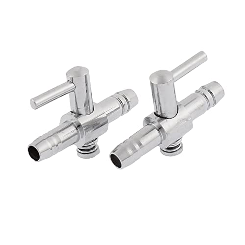 A ABSOPRO Aquarium Poisson Réservoir Eau Air Débit Contrôle Vanne 3mm Diamètre (Ensemble de 2)