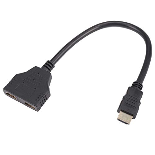 Tuesoa 1080P Puerto Macho a 2 Hembra 1 Entrada 2 Salidas Divisor Conversor Adaptador Cable
