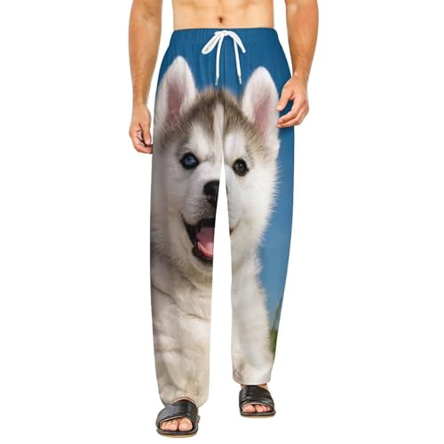 Bas de pyjama femme long husky pantalon vêtements de nuit S