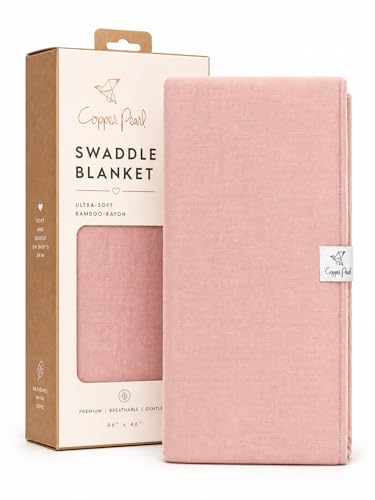 Image of Copper Pearl Swaddle Blankets for Newborns | Soft Stretchy Receiving Blankets for Boys and Girls | Large 46 x 46 Inch Baby Blankets | Lightweight and Breathable Swaddles | Darling