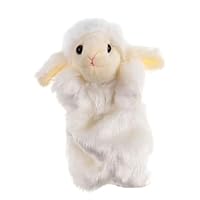Toyvian Plush Sheep Hand Puppet Soft Animal Shaped Storytelling for Party Festival Interactive Glove Puppet with Comfortable Touch Random Color Random Color