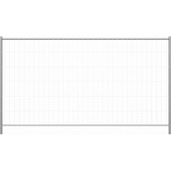 BAUZAUNWELT 1 Stück Bauzaun Standard Element, aus vorverzinktem Stahl ca.16 kg – Abmessung:3,50 x 2,00 m Mobilzaun-Gartenzaun-Campingzaun