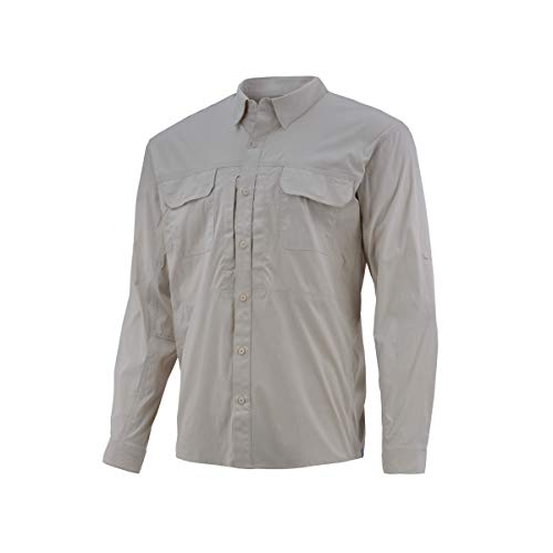 HUK Beaufort chemise de pêche performance anti-UV UPF 30+ à manches longues pour homme