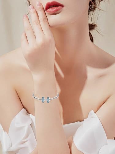 Image of ARTCHARM Clasp Love Safety Chain Charm - Authentic 925 Sterling Silver Heart Beads - Fit European Style Bracelet