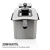 Brabantia BBEK1130 Friteuse - 4 litres - 2200 Watt - Zone froide - Température réglable - Passe au lave-vaisselle - Protection contre la surchauffe - Acier inoxydable