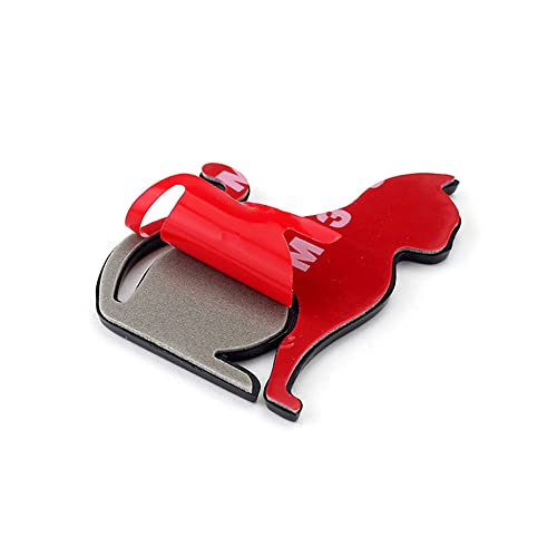 Image of YSY 2Pcs 3D Cat Shape Logo Animal Car Emblem Motorcycle Sticker Truck Label Emblem Car Badge Styling Decoration Car Accessories(A) (3D Cat, Silver)