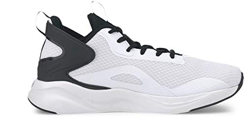 PUMA PUMA unisex-child Softride Rift Sneaker, White Black, 5.5 Big Kid