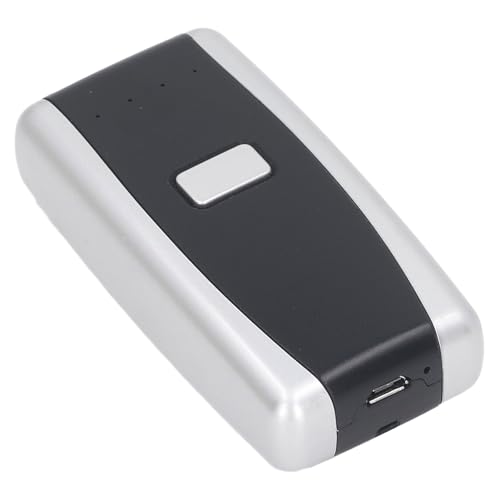 FTVOGUE Pocket Barcode Scanner Bluetooth Wireless 1D 2D QR Code Reader Red Light CCD 10m Range 5000 Barcode Storage for Retail POS Inventory Warehouse Mall