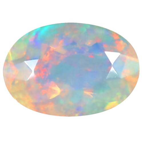 Opale arc-en-ciel pierre précieuse en vrac 2.99 ct ovale pour création bijou artisanal