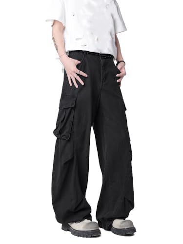 Men's Pants American Summer High-Street Sport Workwear Loose Casual Trouser for Men4