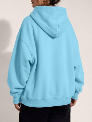 Image of Trendy Queen Women Oversized Hoodies Fall Outfits | Gentle Skin Feel, Aesthetic Drop Shoulder, Large Kangaroo Pocket, Seamless Daily Outfit Match