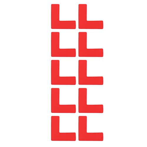Cabilock 100pcs Self-adhesive Warning Sign Sticker Decals Directional Floor Stickers Removable Positioning Decal Warning Sign Decal Sticker for Home Stores Hospitals