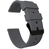 Barton Silicone Watch Bands - Quick Release Straps - Choose Color & Width - 16mm, 18mm, 20mm, 22mm or 24mm - Soft Rubber