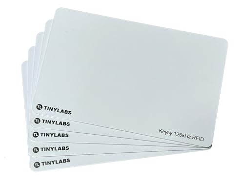 Keysy Rewritable RFID Key Cards (5-Pack, White)