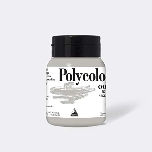 Peinture vinyle Maimeri Polycolor argent 500 ml pot peinture acrylique fine