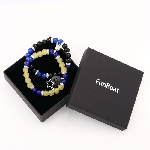 Anime Love Friendship Charm Bracelet - Halloween Costume Accessories - Gifts for Women Men and Fans (Yellow/Blue)3