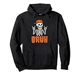 Photo Gallery cool bruh skeleton punk rocker halloween men women kids felpa con cappuccio Photo Gallery cool bruh skeleton punk rocker halloween men women kids felpa con cappuccio