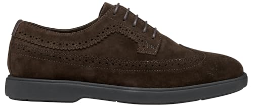 Geox Men's Derby Oxford, Brown, 72