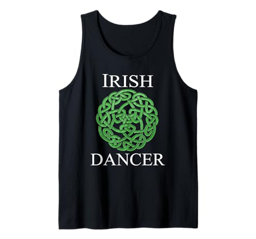 Dancing Celtic Knot Feis St Patricks Day Irish Dancers Tank Top