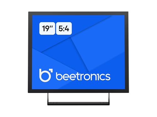 Image of Beetronics 19-Inch Full HD IPS Monitor - Professional Industrial-Grade Display | HDMI, VGA, BNC, RCA Inputs | Durable Metal Housing, Matte Screen, 5:4 Aspect Ratio, Wide Viewing Angle - 19VG7M